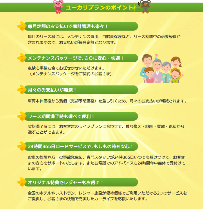 ユーカリプランのポイント